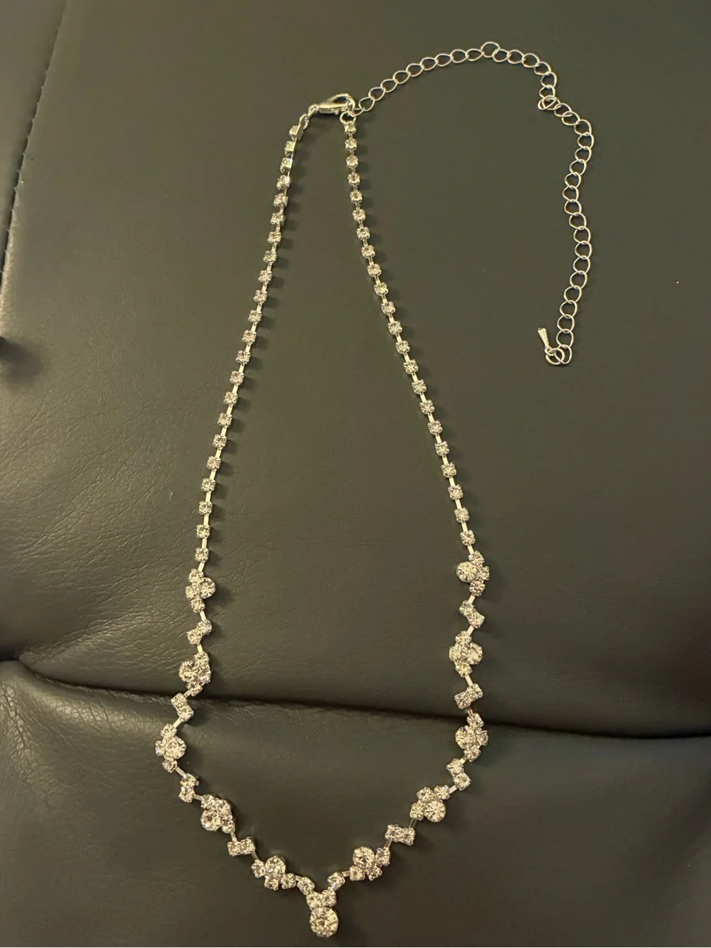 Silver-Tone Crystal Necklace & Bracelet Set - Women Jewelry